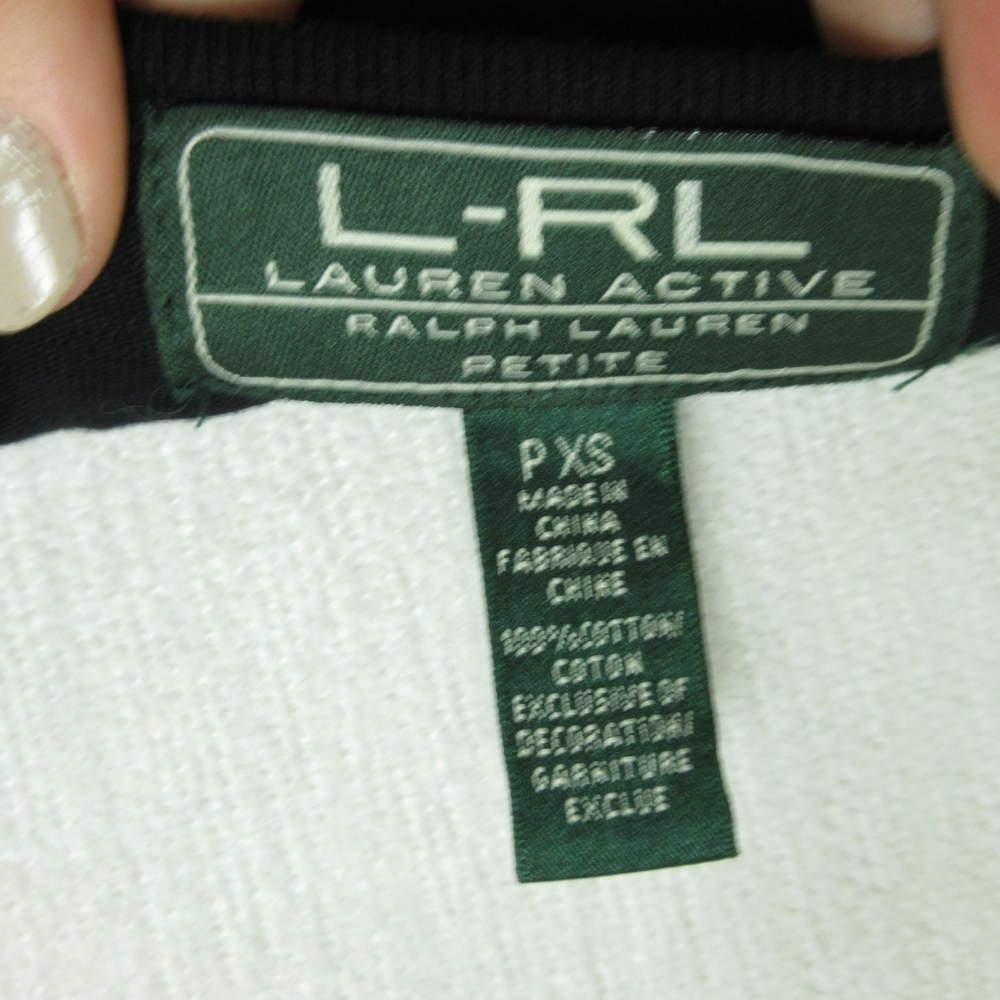 Lauren Ralph Lauren Black Crest Embroidered Tee Size XS Emblem - Picture 3 of 7